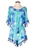 Kori America Tie-dye Blue Romper Size S - photo 1