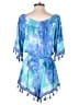 Kori America Tie-dye Blue Romper Size S - photo 2
