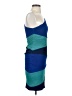 BCBGMAXAZRIA Color Block Blue Cocktail Dress Size S - photo 4