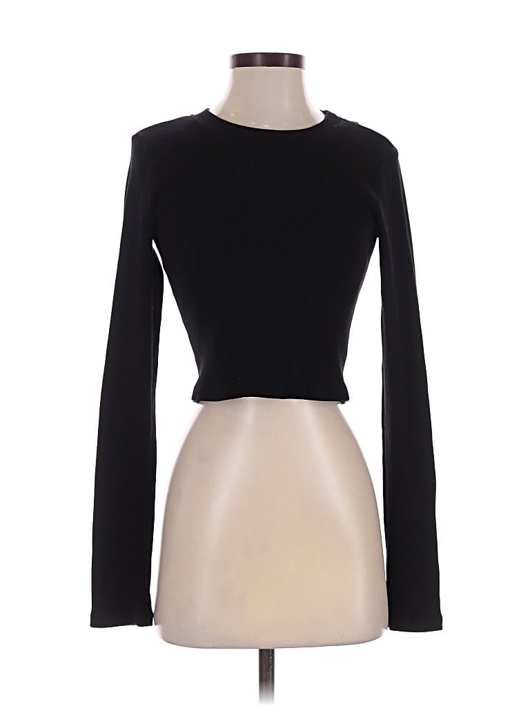 Pre-owned Donni Long Sleeve T-shirt In Black
