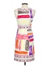 BCBGMAXAZRIA Graphic White Casual Dress Size S - photo 2