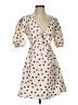 Sim & Sam 100% Cotton Polka Dots Ivory Casual Dress Size S - photo 1