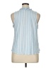 Ann Taylor LOFT 100% Polyester Blue Sleeveless Blouse Size XL - photo 2