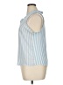 Ann Taylor LOFT 100% Polyester Blue Sleeveless Blouse Size XL - photo 5