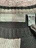 Oscar De La Renta 100% Acrylic Checkered-gingham Gray Pullover Sweater Size XL - photo 7