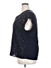 Papermoon Stars Black Blue Short Sleeve Blouse Size 2X - photo 5
