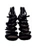 Pour La Victoire 100% Leather Black Sandals Size 5 1/2 - photo 2