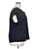 Papermoon Stars Black Blue Short Sleeve Blouse Size 2X - photo 4