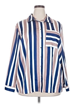 Unbranded 3/4 Sleeve Button-Down Shirt (view 1)