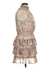 1.State 100% Polyester Paisley Tan Cocktail Dress Size XL - photo 4
