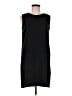 Adrienne Vittadini 100% Polyester Solid Black Casual Dress Size 6 - photo 1