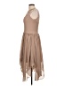 JJ's House 100% Polyester Tan Cocktail Dress Size 10 - photo 5