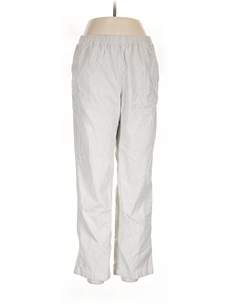Pre-owned Lands' End Casual Pants In Gray