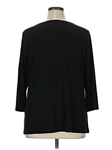 Susan Graver 3/4 Sleeve Top (view 2)