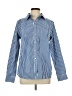 Assorted Brands Checkered-gingham Blue Long Sleeve Button-Down Shirt Size L - photo 1