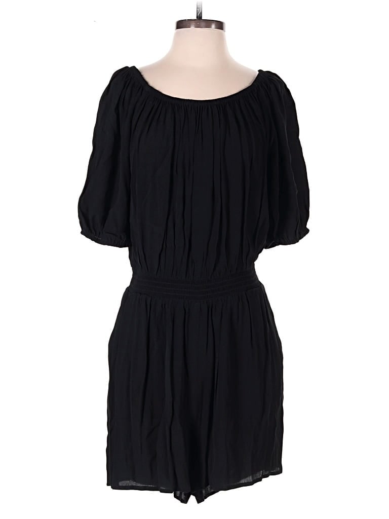 Pre-owned Ann Taylor Loft Romper In Black