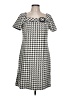 Rabbit Rabbit Rabbit Designs Houndstooth Gray Casual Dress Size 12 - photo 1