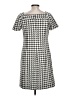 Rabbit Rabbit Rabbit Designs Houndstooth Gray Casual Dress Size 12 - photo 2