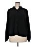 Express 100% Polyester Black Long Sleeve Blouse Size XL - photo 1