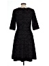 Max Studio Argyle Black Casual Dress Size L - photo 2