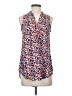 papermoon designed exclusively for Stitch Fix 100% Polyester Orange Blue Sleeveless Blouse Size XS - photo 1