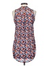 papermoon designed exclusively for Stitch Fix 100% Polyester Orange Blue Sleeveless Blouse Size XS - photo 2