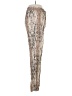 Mlle Gabrielle 100% Rayon Animal Print Silver Casual Pants Size M - photo 4