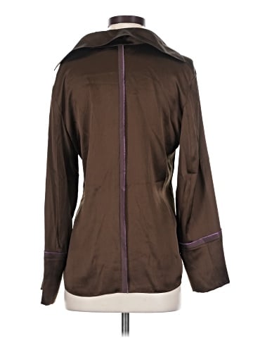 Vince. 3/4 Sleeve Silk Top (view 2)