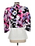 Black Label by Evan Picone 100% Polyester Floral Purple Pink Jacket Size 6 - photo 2