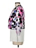 Black Label by Evan Picone 100% Polyester Floral Purple Pink Jacket Size 6 - photo 5