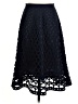 J.Crew 100% Polyester Hearts Black Formal Skirt Size 2 - photo 1