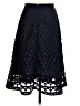 J.Crew 100% Polyester Hearts Black Formal Skirt Size 2 - photo 2