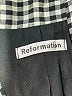 Reformation 100% Viscose Houndstooth Black Blazer Size XS - photo 6