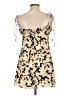 Réalisation 100% Silk Floral Gold Cocktail Dress Size L - photo 2