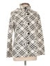 It's Our Time Argyle Ivory White Coat Size L - photo 1