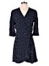 Ann Taylor LOFT 100% Rayon Polka Dots Blue Romper Size 4 - photo 1