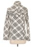 It's Our Time Argyle Ivory White Coat Size L - photo 2