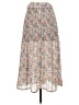 Chenault 100% Polyester Floral Silver Casual Skirt Size XS - photo 2