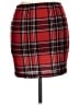 Shein Plaid Red Casual Skirt Size L - photo 2