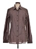 Panhandle 100% Cotton Brown Long Sleeve Button-Down Shirt Size L - photo 1