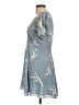Réalisation 100% Silk Blue Casual Dress Size L - photo 5