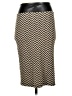 2b bebe Chevron-herringbone Black Faux Leather Skirt Size S - photo 2