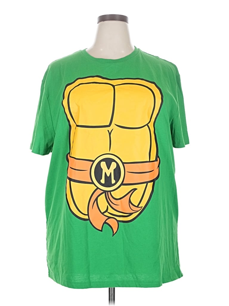 Pre-owned Nickelodeon Short Sleeve T-shirt In Green