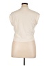 FRAME 100% Cotton Ivory Short Sleeve Turtleneck Size XL - photo 2