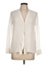 Vince. 100% Silk Ivory Long Sleeve Silk Top Size 10 - photo 1
