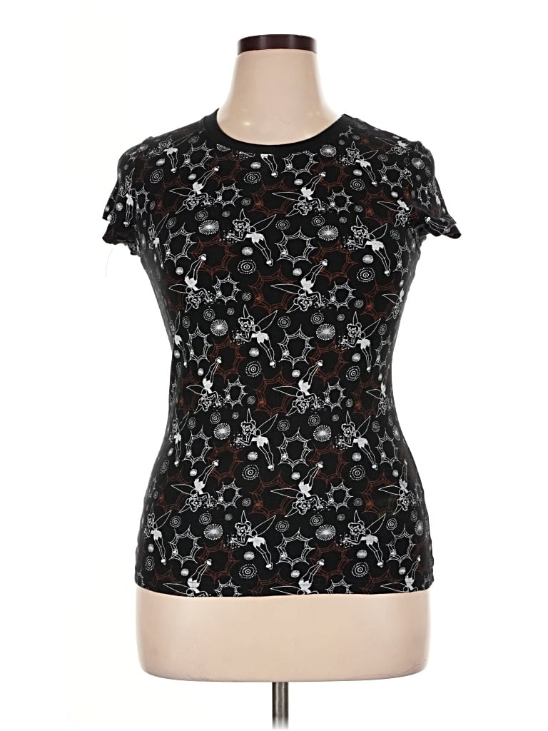 Pre-owned Disney Short Sleeve T-shirt In Black