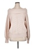 White House Black Market Chevron-herringbone Tan Pullover Sweater Size XL - photo 1