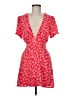 Lulus 100% Rayon Floral Red Casual Dress Size M - photo 1