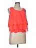 Double Zero Orange Sleeveless Blouse Size M - photo 5