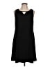 Kaari Blue Solid Black Casual Dress Size L - photo 1
